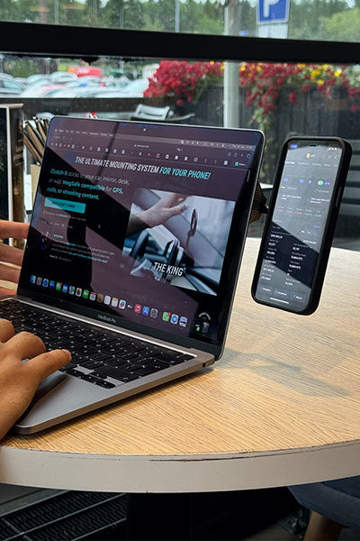 360 Derece Dönebilen Ayarlanabilir Mıknatıs ve Vakumlu Telefon Tutacağı